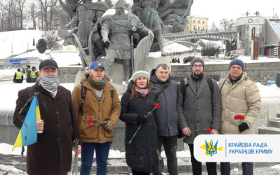 КРУК вшанувала пам’ять усіх, хто віддав свої життя, боронячи свободу та гідність українського народу на вулиці Інститутський